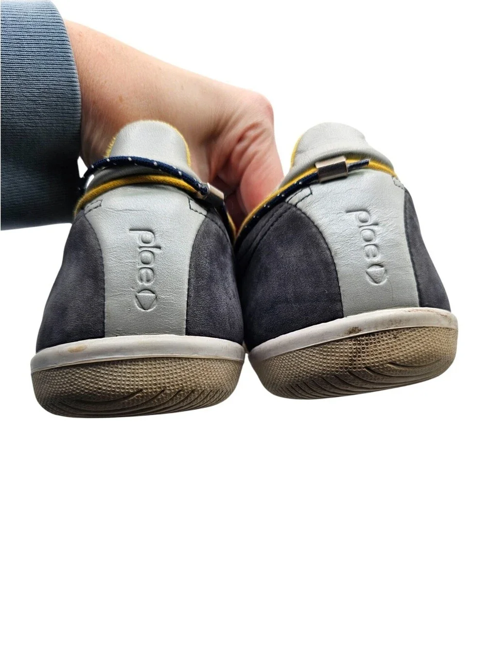 Plae Butler Blue Yellow Sneakers Mens Sz 12 #550010-419 Casual